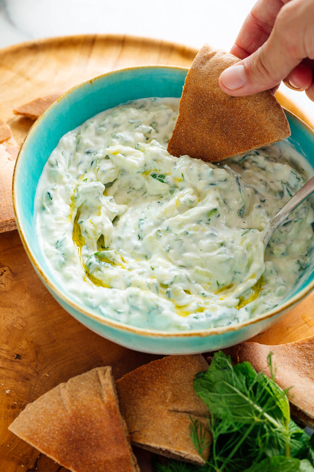 Greek Salad with the Best Tzatziki