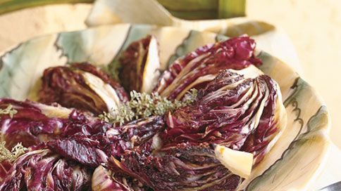 Herb-Infused Roasted Radicchio with Garlic