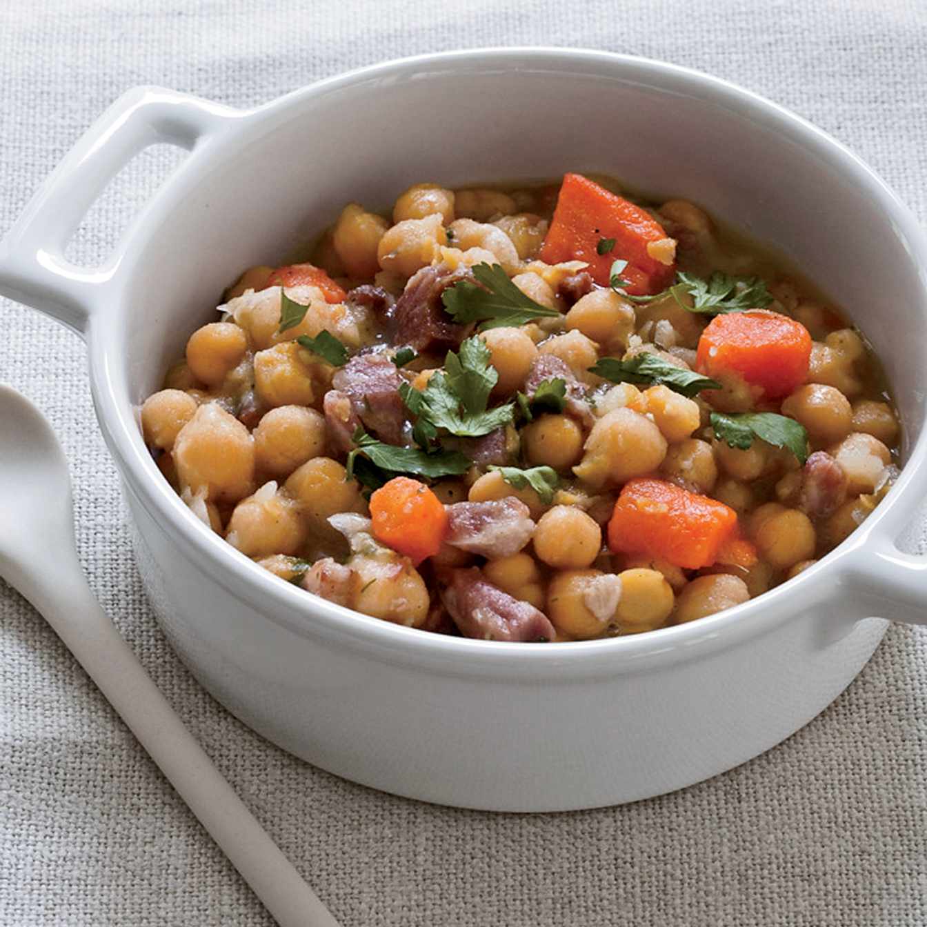 Slow-Simmered Tomato & Chickpea Tagine with Preserved Lemon