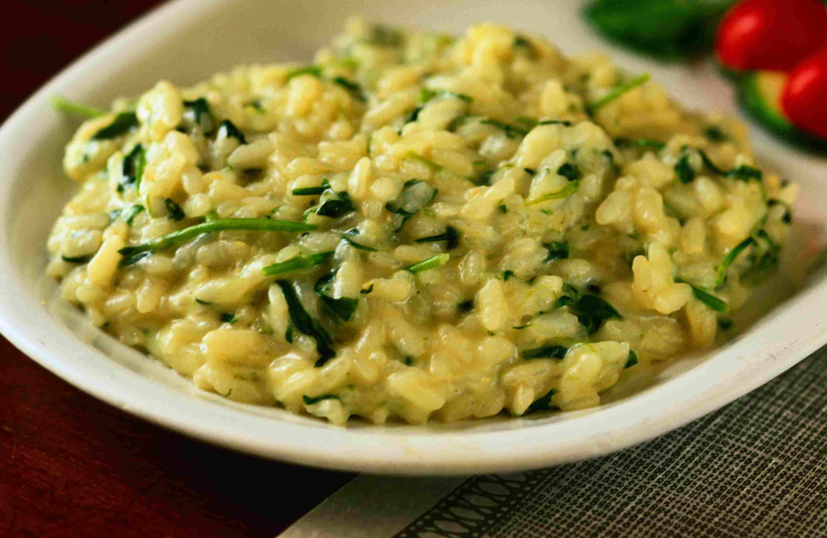 Gin Basil Risotto