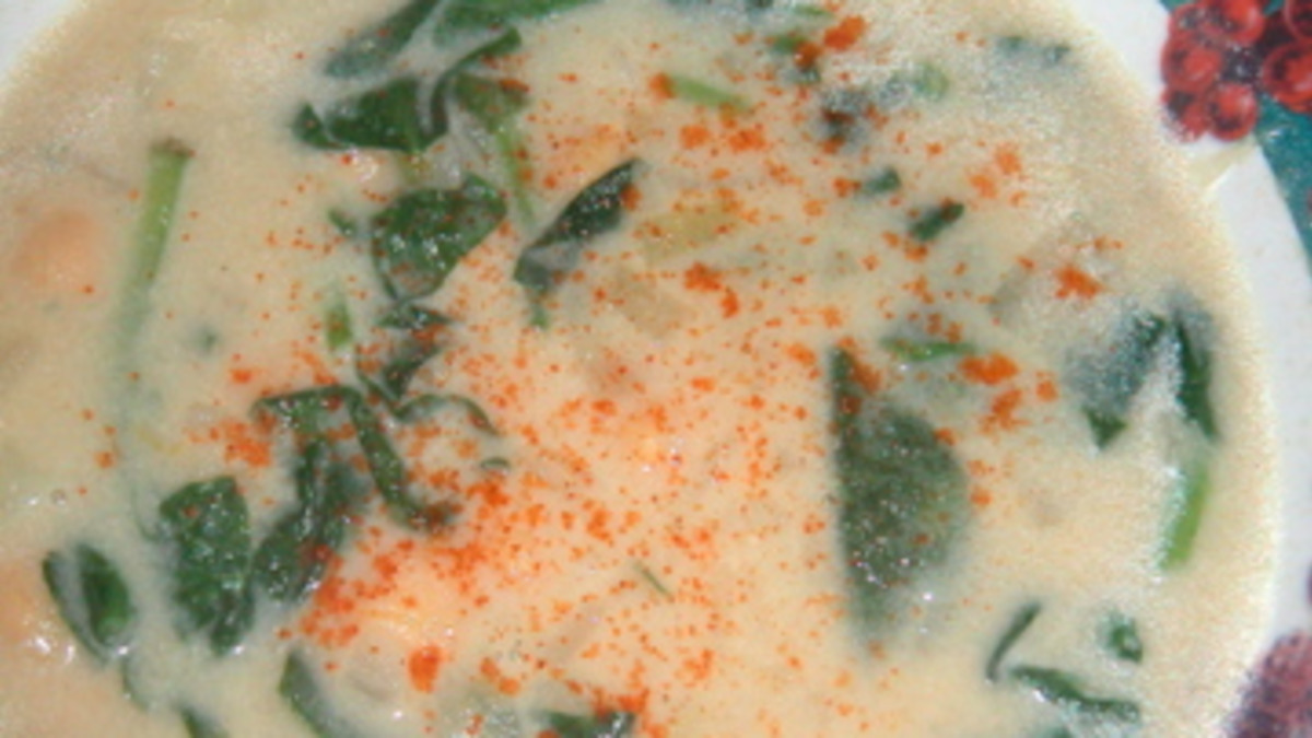 Most Delicious Spiced Chickpea & Spinach Soup