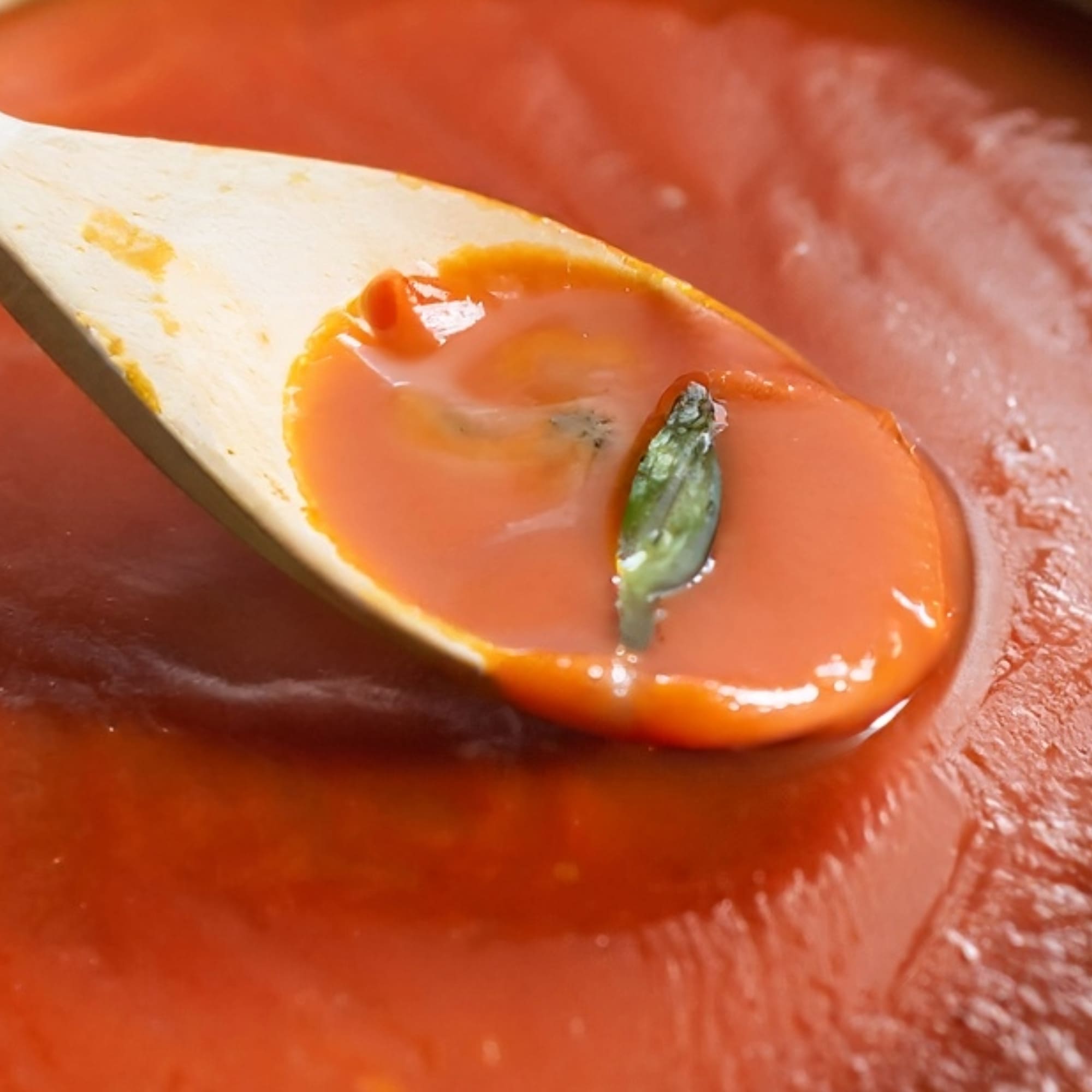 One-Pot Creamy Tomato Basil Soup with Garlic Bread