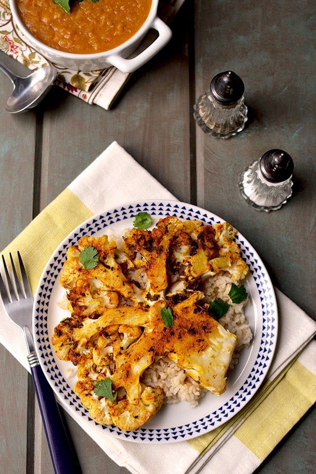 Authentic Tandoori-Spiced Cauliflower Steaks