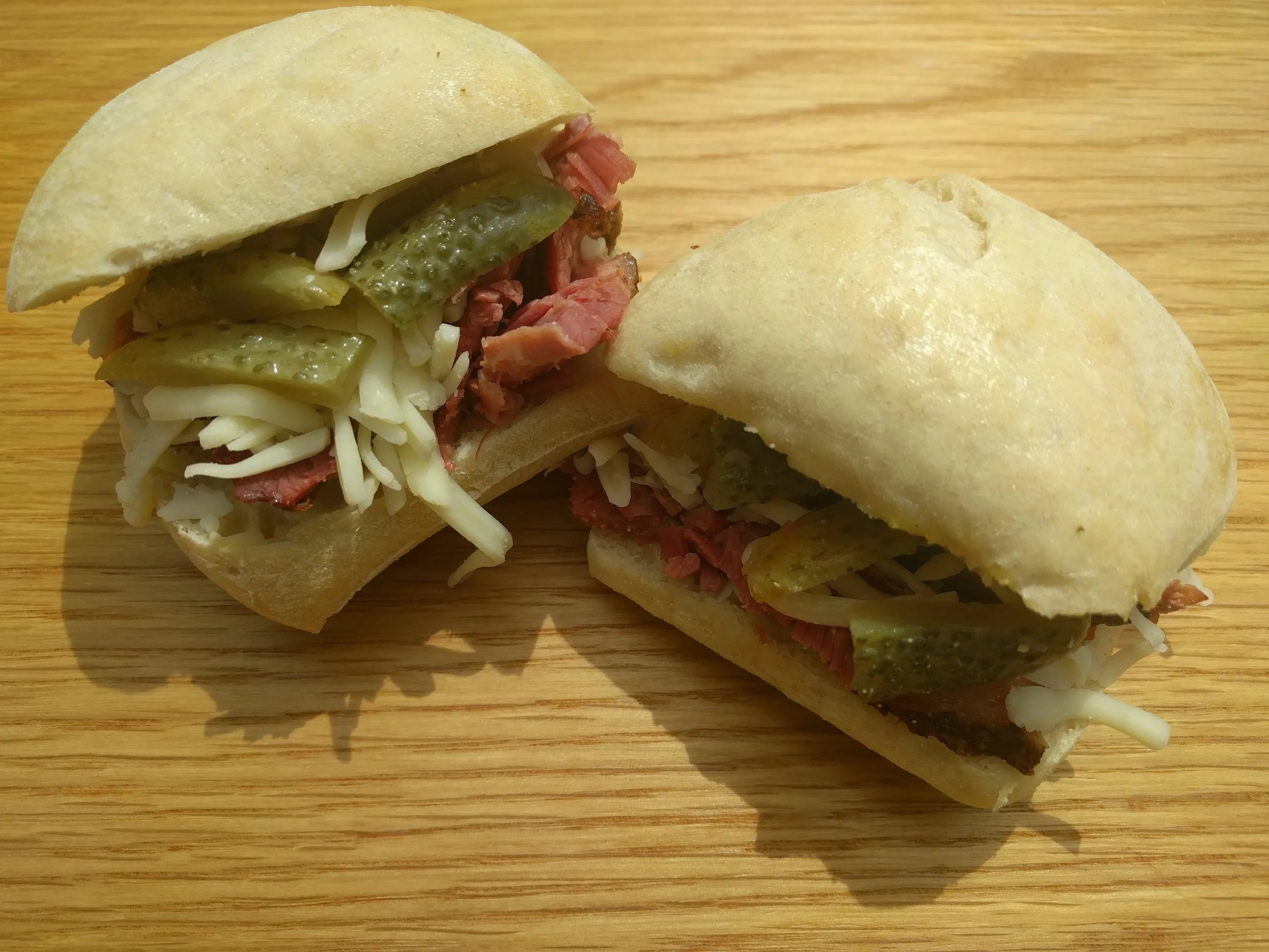 Montreal-Style Smoked Meat and Cheese Grilled Sandwich