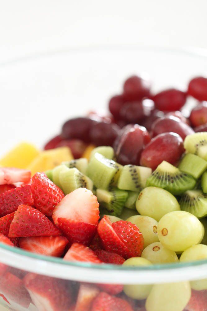 Dance Party Fruit Salad with Citrus Glaze