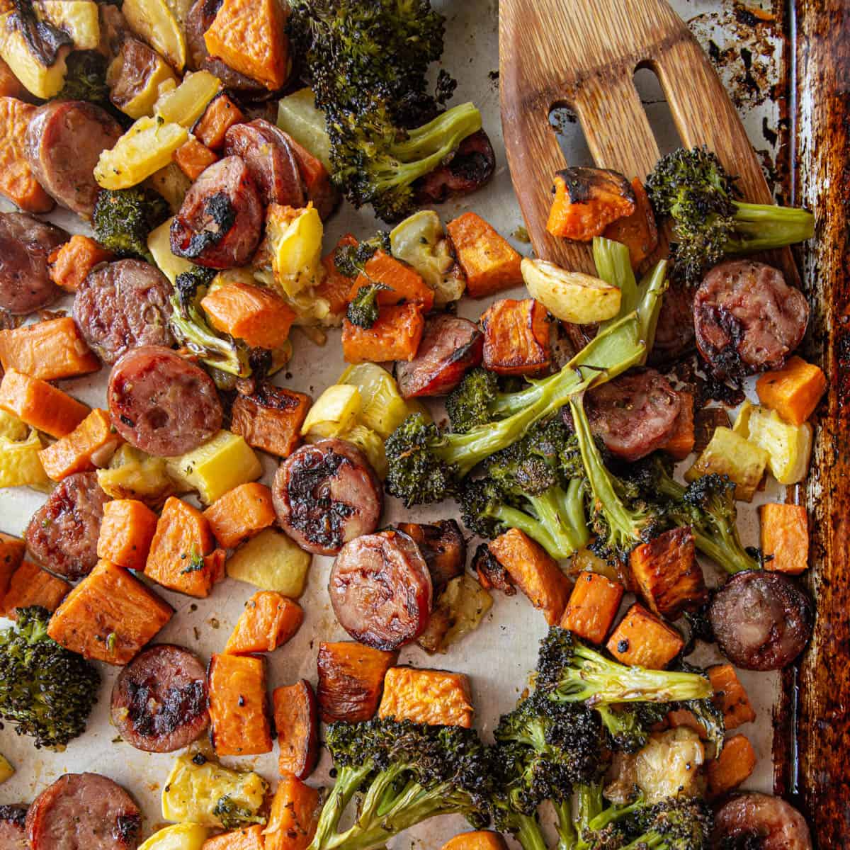 Sheet Pan Sausage & Veggie Skillet