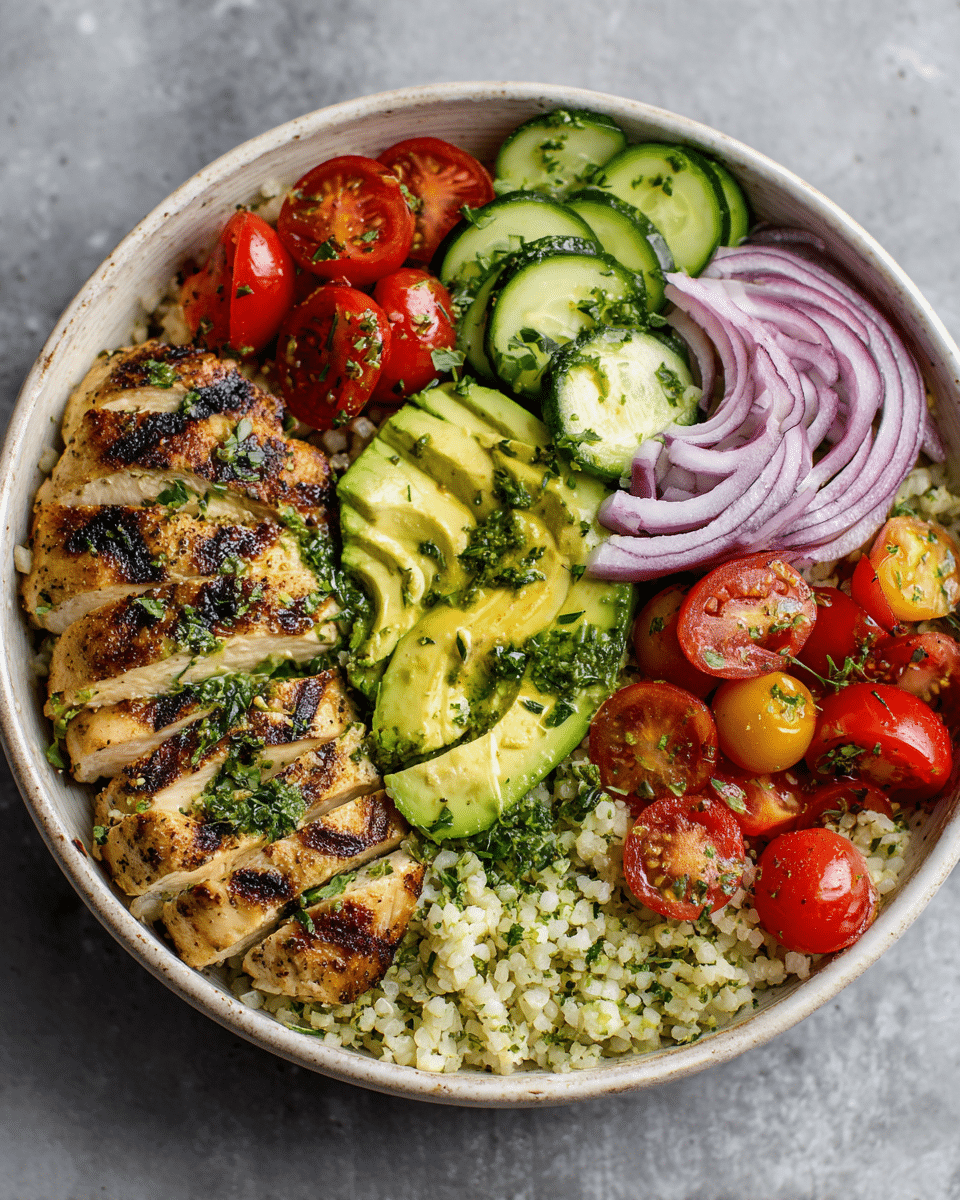 Lemon-Dill Chicken & Herb Rice Bowls