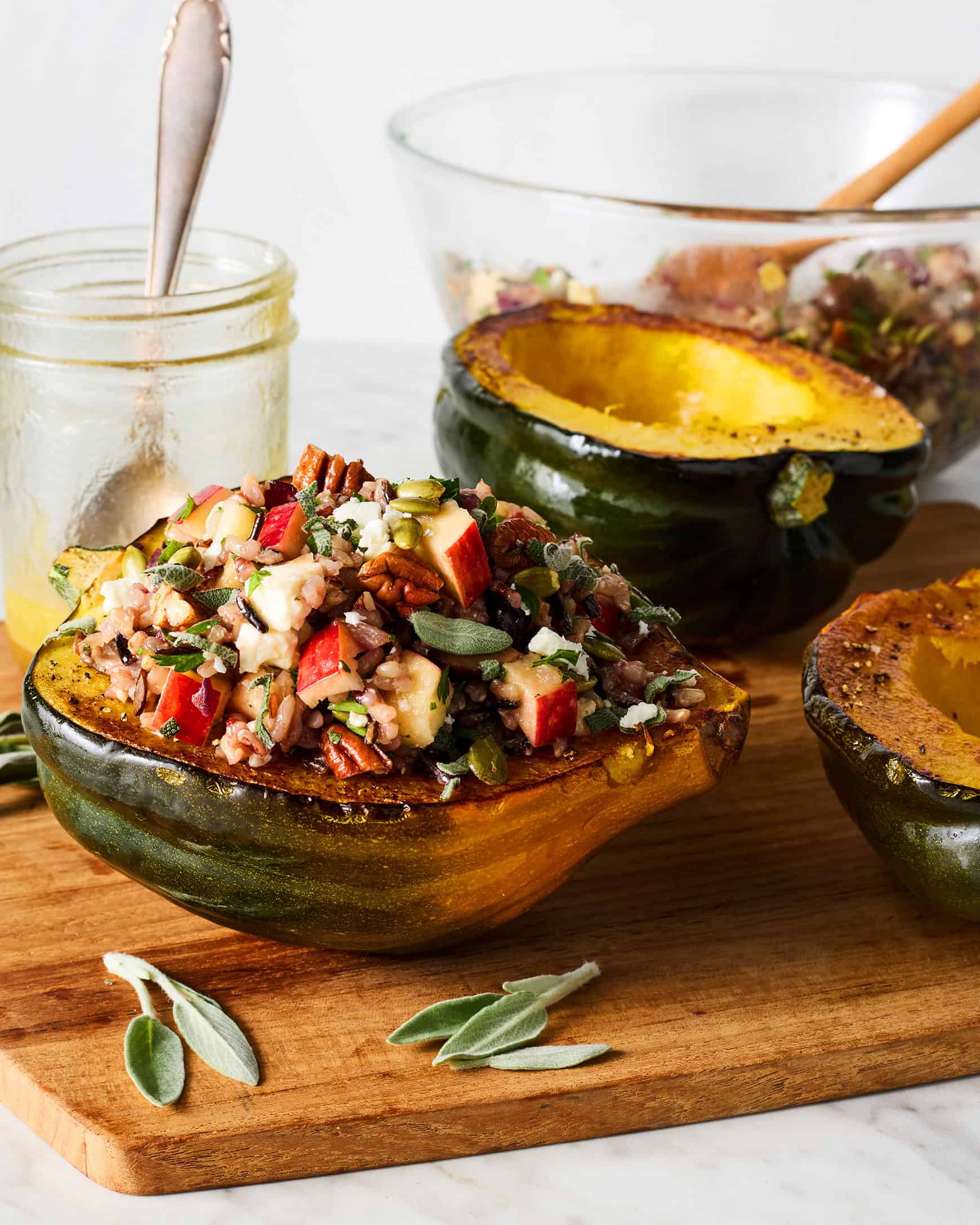 Big Ten Harvest Stuffed Acorn Squash