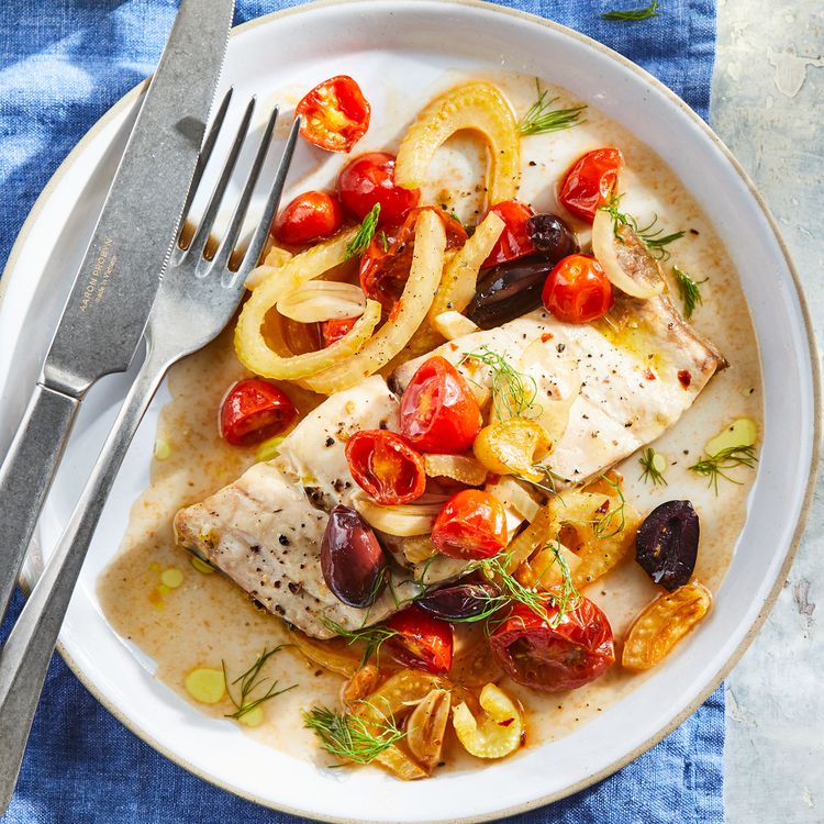 Miso-Glazed Mahi Mahi with Roasted Zucchini and Cherry Tomatoes