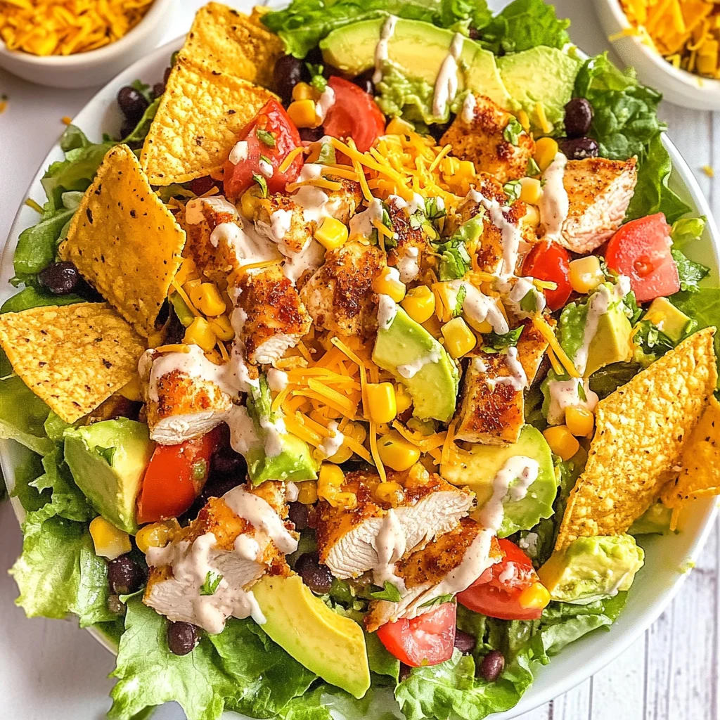 Chickpea-Free 'Taco' Salad with Lime-Cilantro Dressing