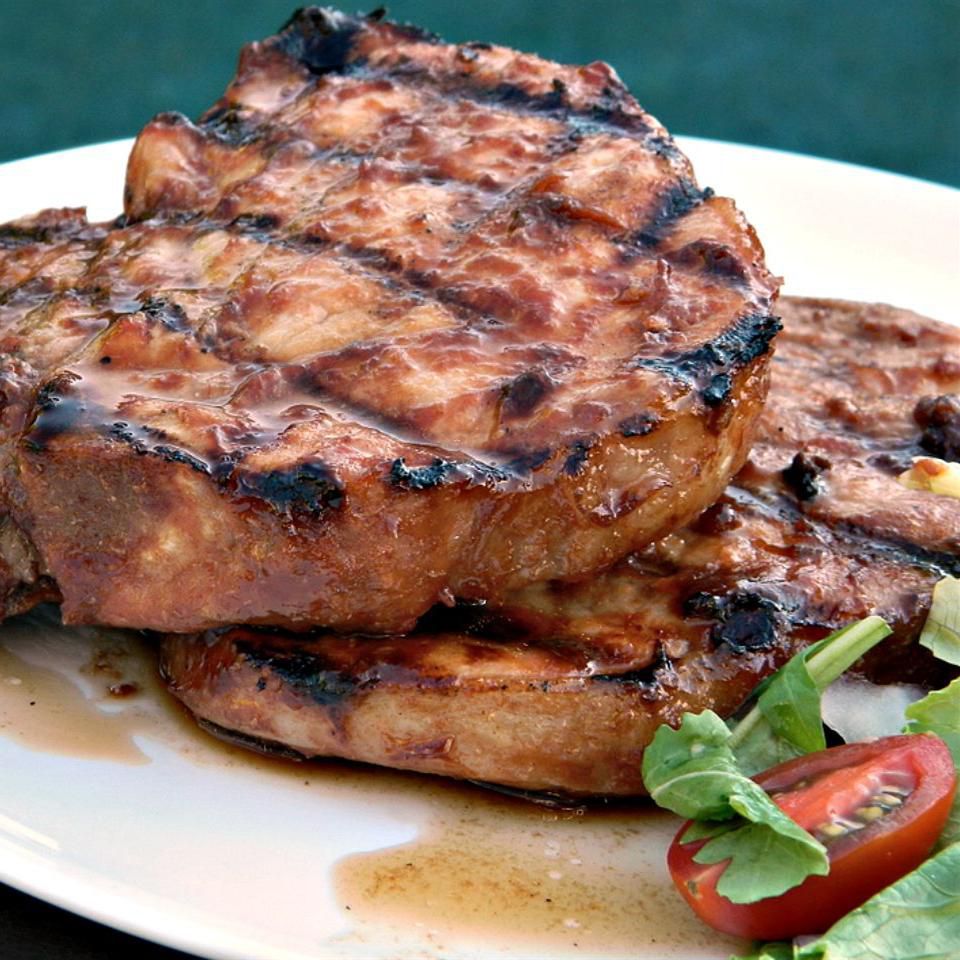 Smoked Pork Chop with Heirloom Tomato Relish