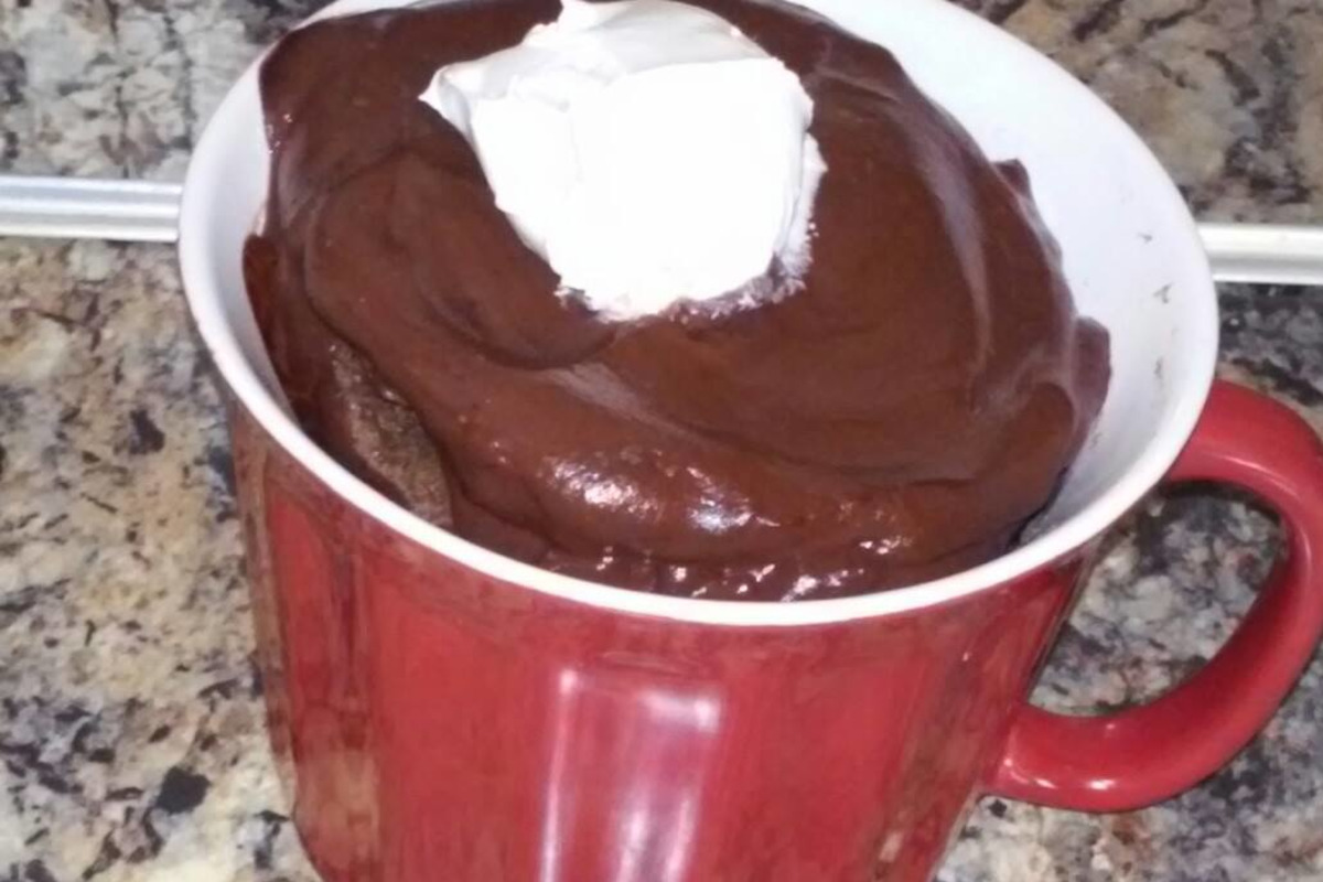 Quick Microwave Chocolate Espresso Pudding Cake