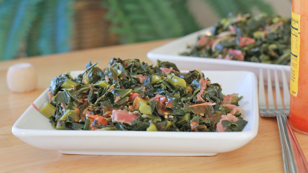 Soulful Collard Greens & Smoked Turkey Skillet