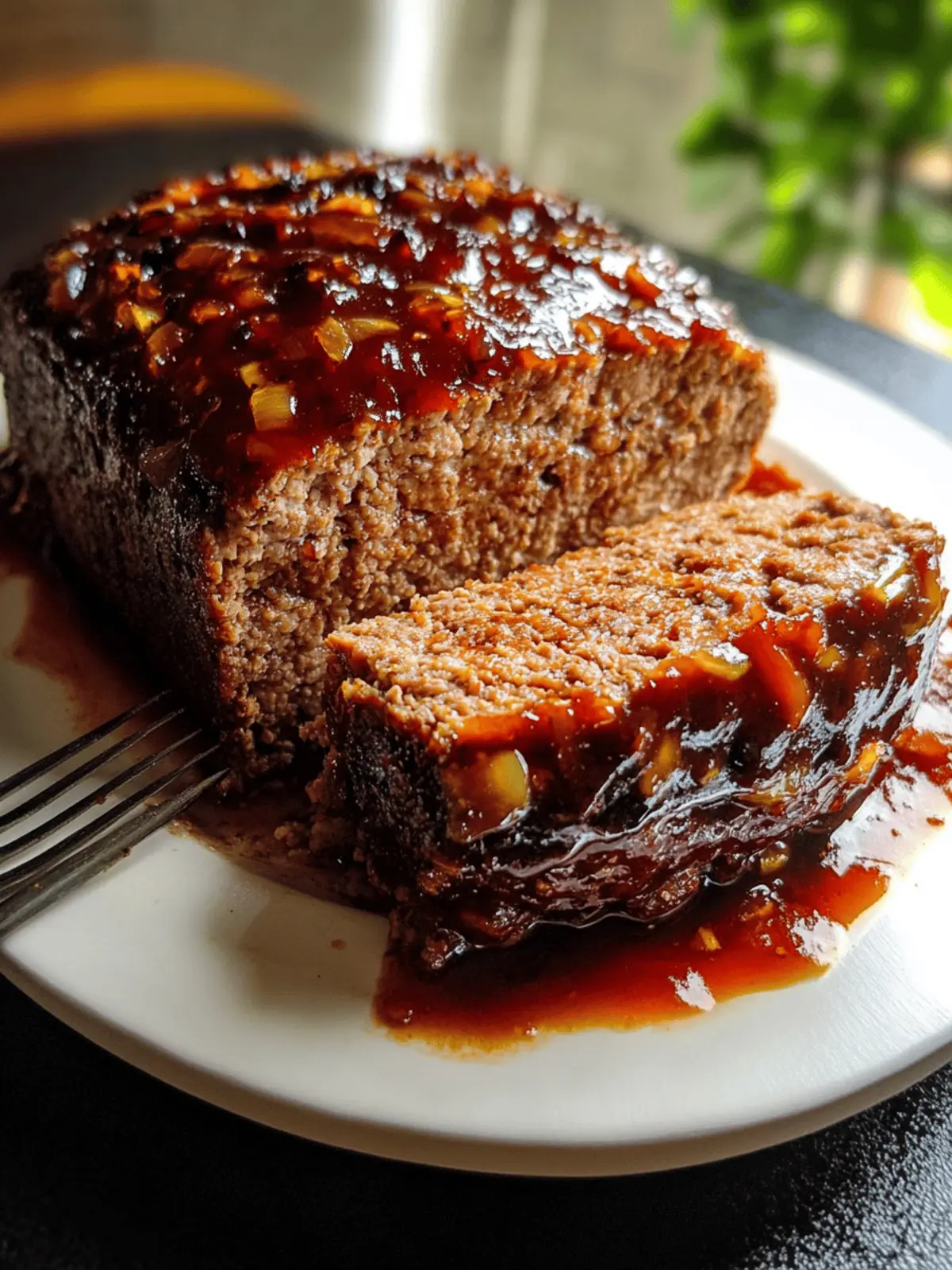 Vintage 1930s Meatloaf with Herb Glaze
