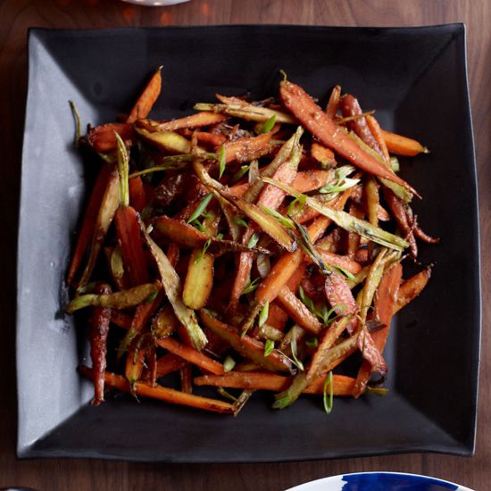 Miso-Glazed Carrot & Sweet Potato Sheet Pan