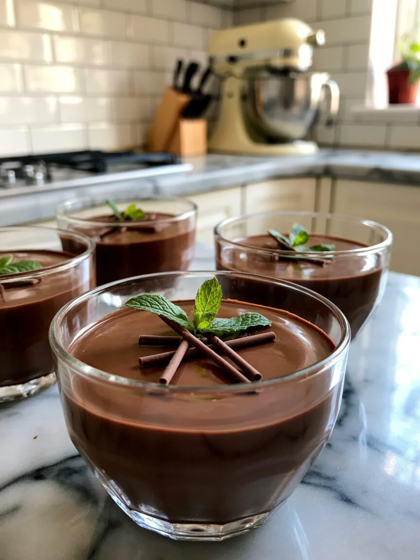 Easter Egg-Shaped Chocolate Mousse Cups