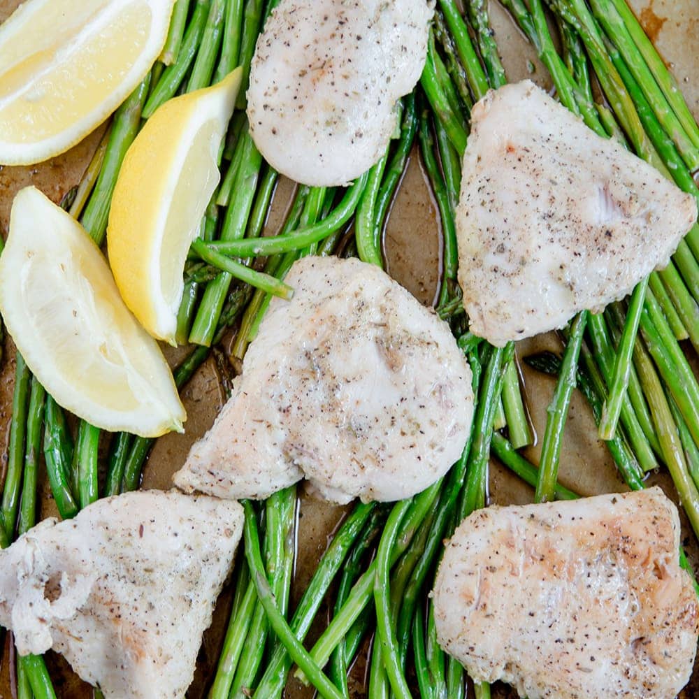 Lemon-Herb Chicken & Asparagus Sheet Pan Dinner