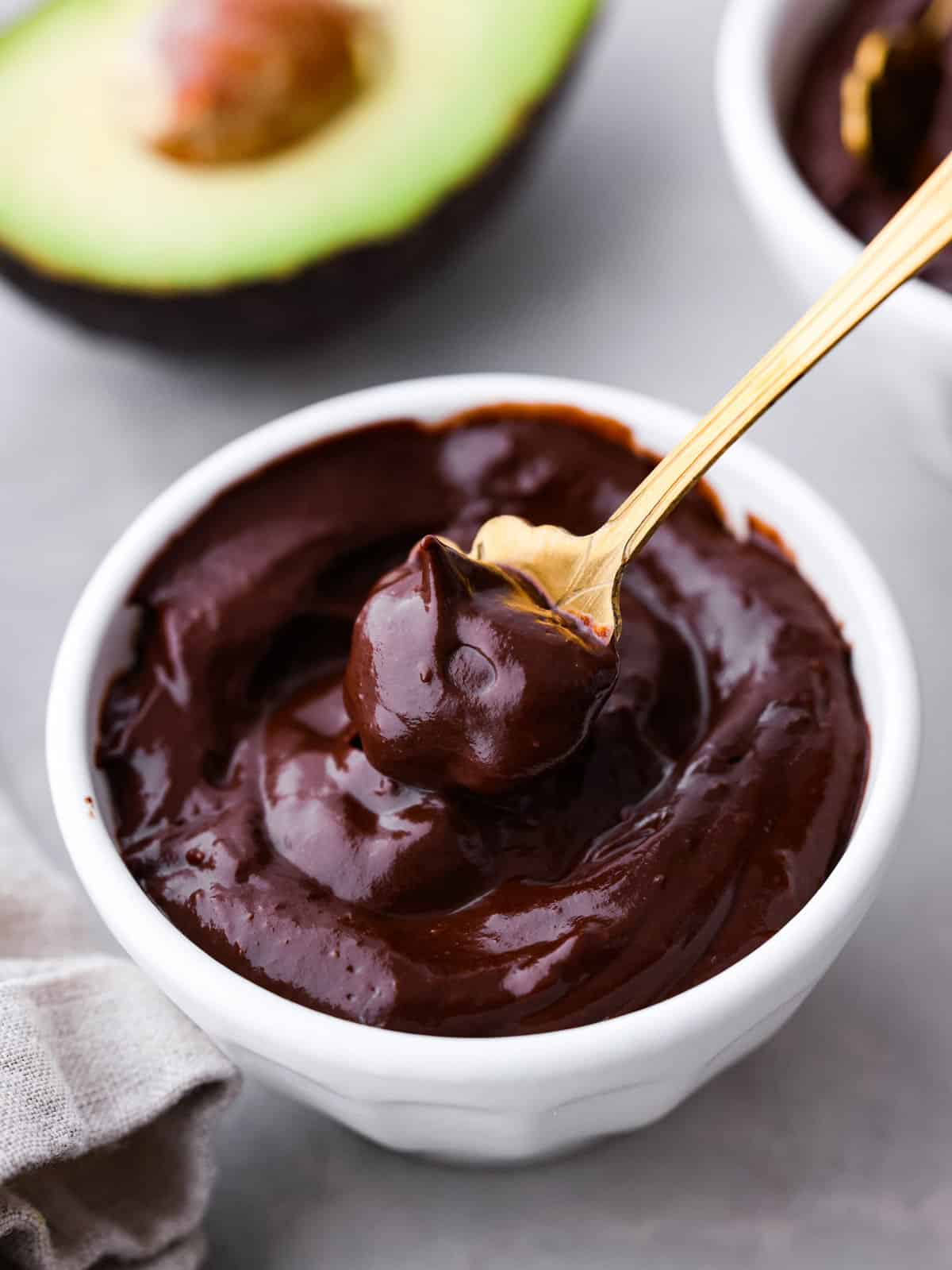 Decadent Avocado-Chocolate Microwave Pudding Cake