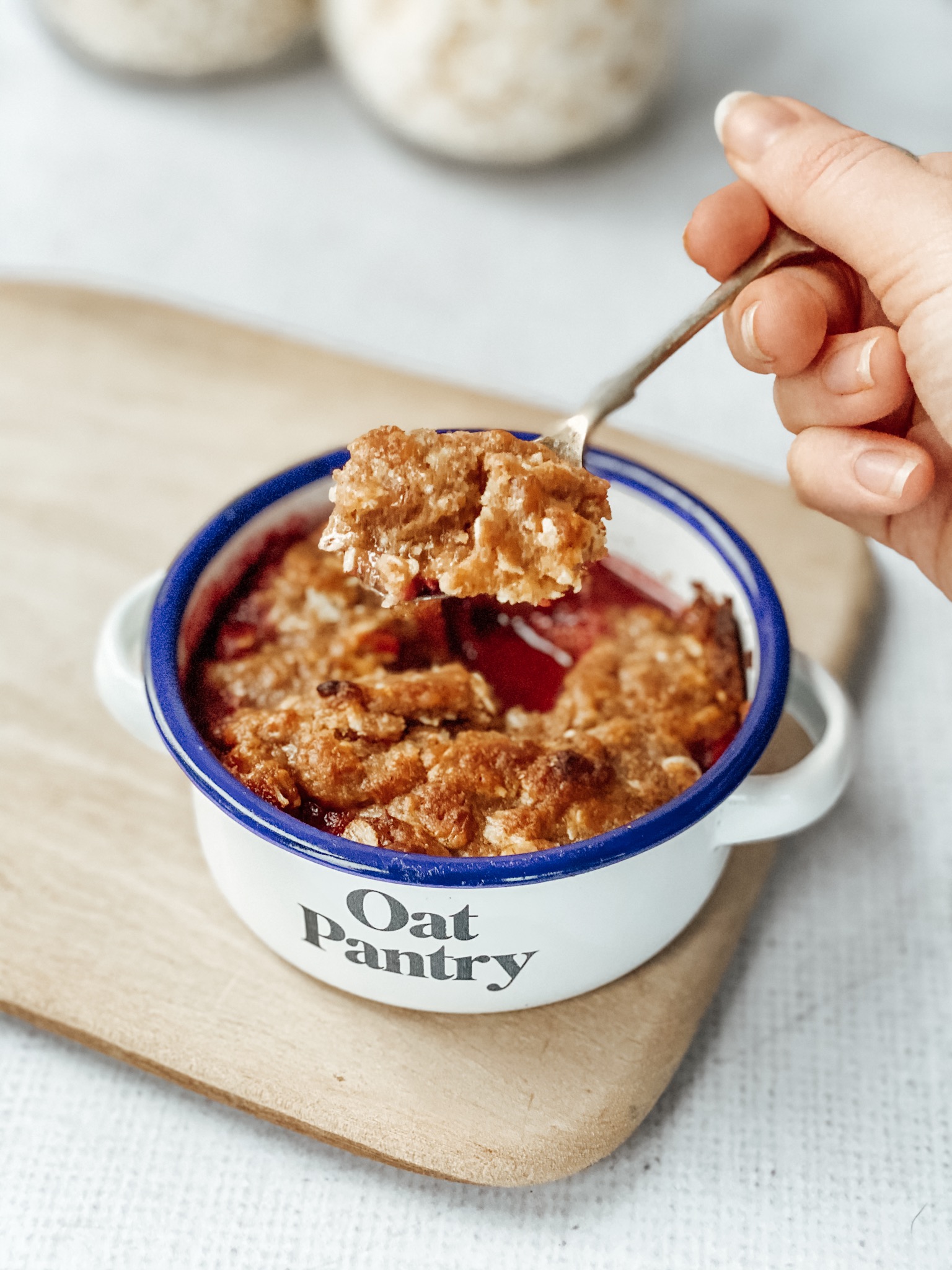 Minnesota Berry Compote with Oat Crumble
