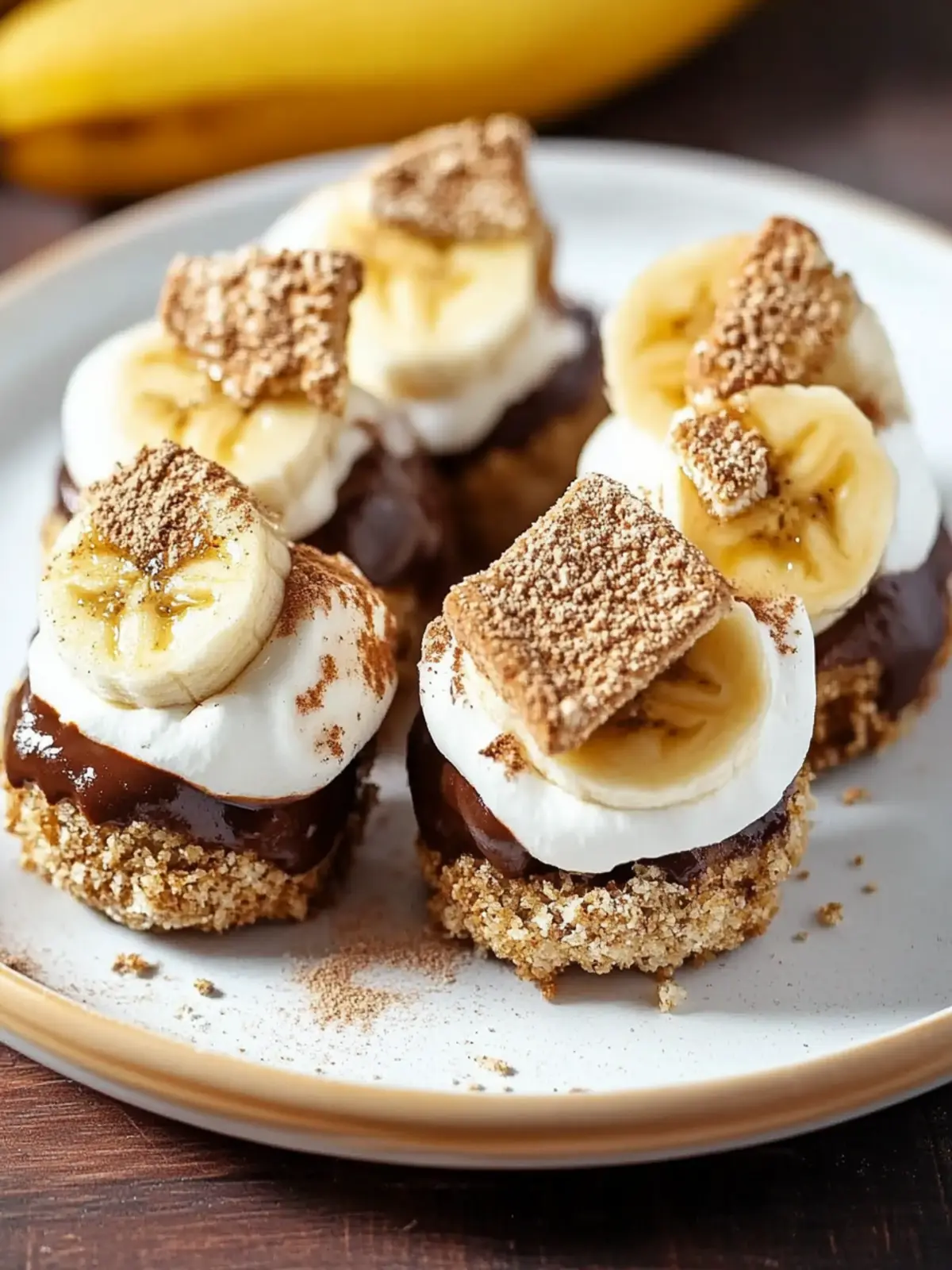Silly S'more Banana Bites