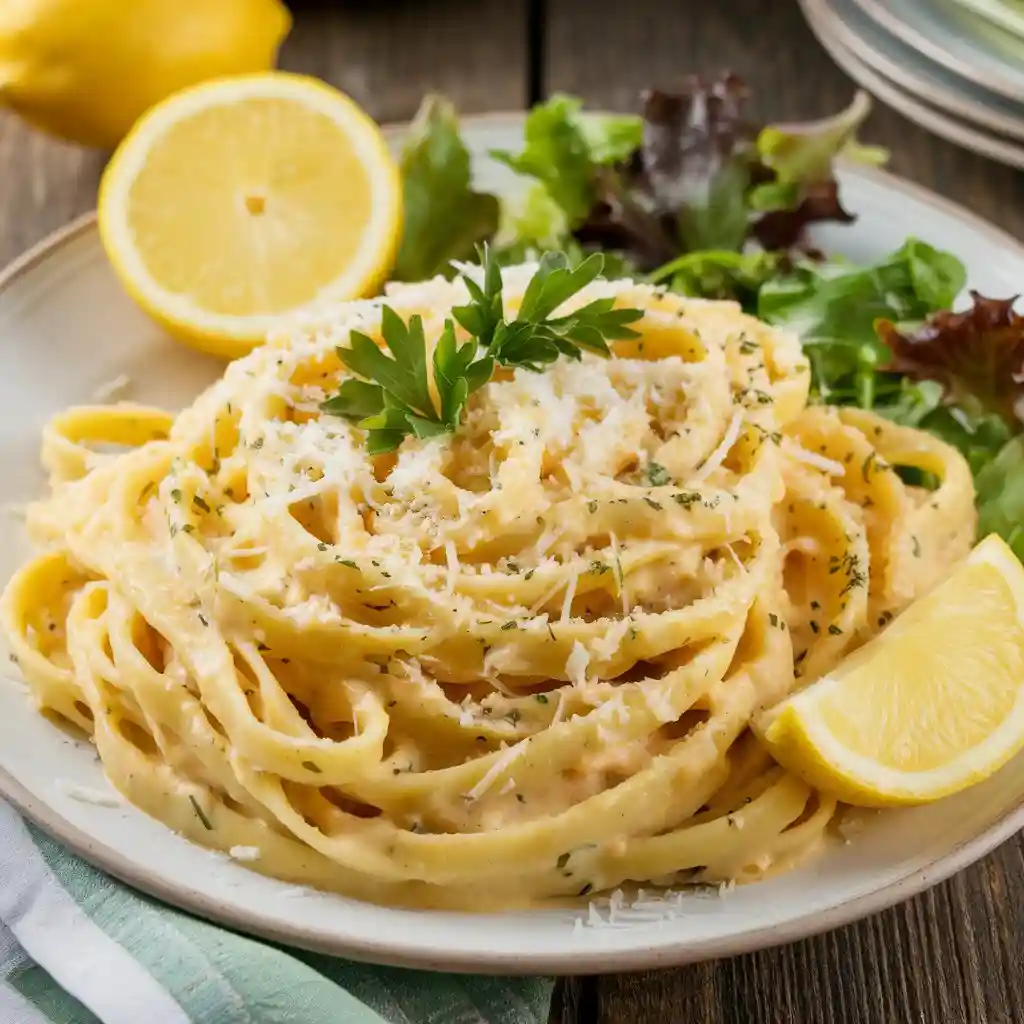Snowflake Parmesan Pasta with Lemon Zest