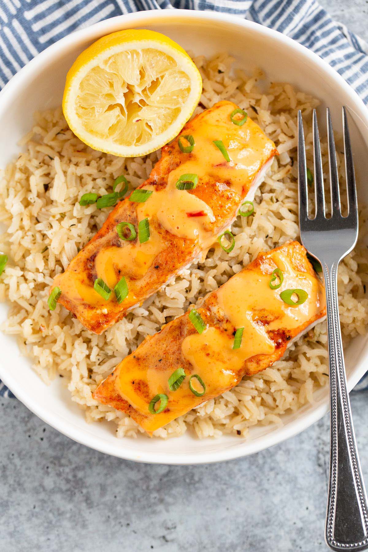 Bang Bang Glazed Salmon with Sesame Crisp