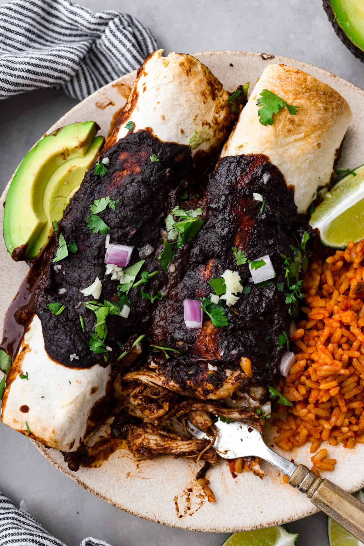 Mole Poblano Enchiladas with Chicken