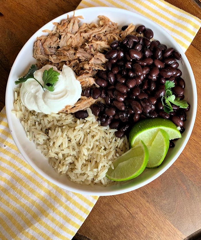 Slow-Cooked Carnitas with Cilantro-Lime Rice