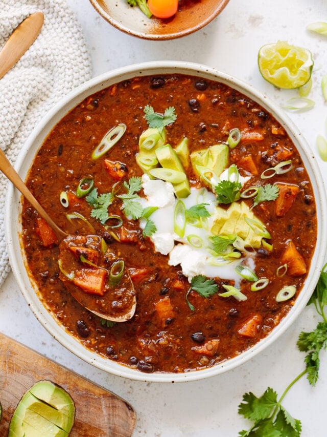 Johnson's Sweet Potato Black Bean Chili