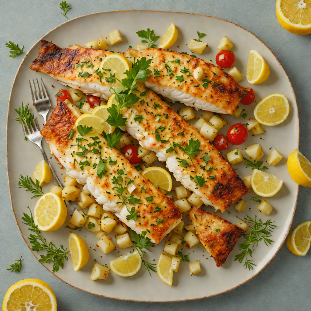Midwest Walleye with Lemon-Herb Butter