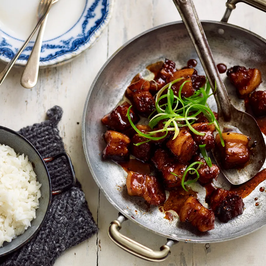 Hot Shot Casino-Spiced Pork Belly Bites