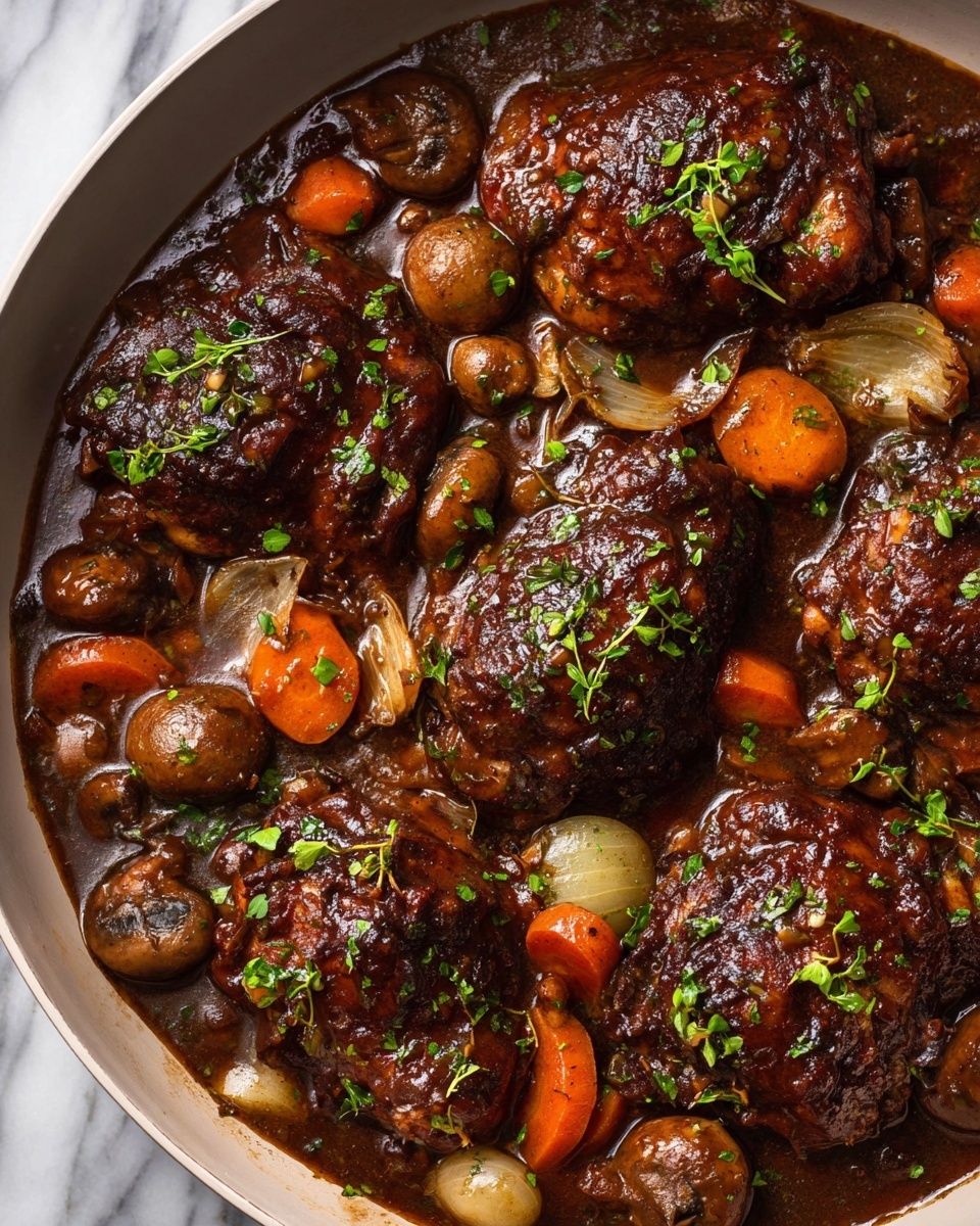 Coq au Vin: Authentic French Wine-Braised Chicken