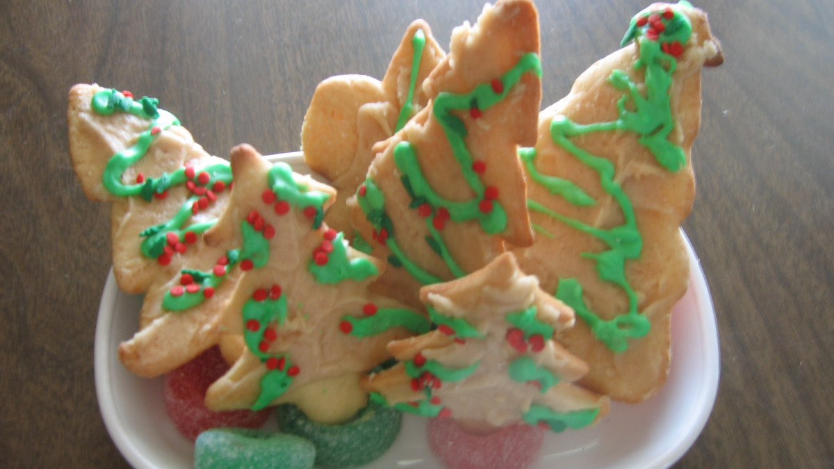 Winter Silhouette Tree Cookies