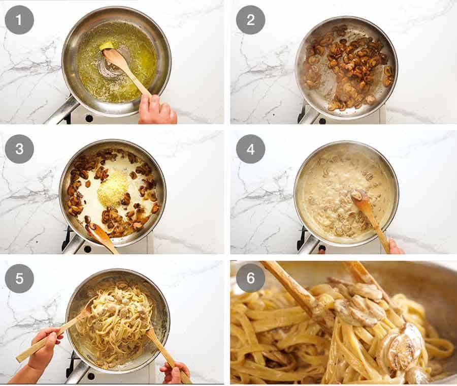 Hidden Files' Creamy Mushroom Pasta
