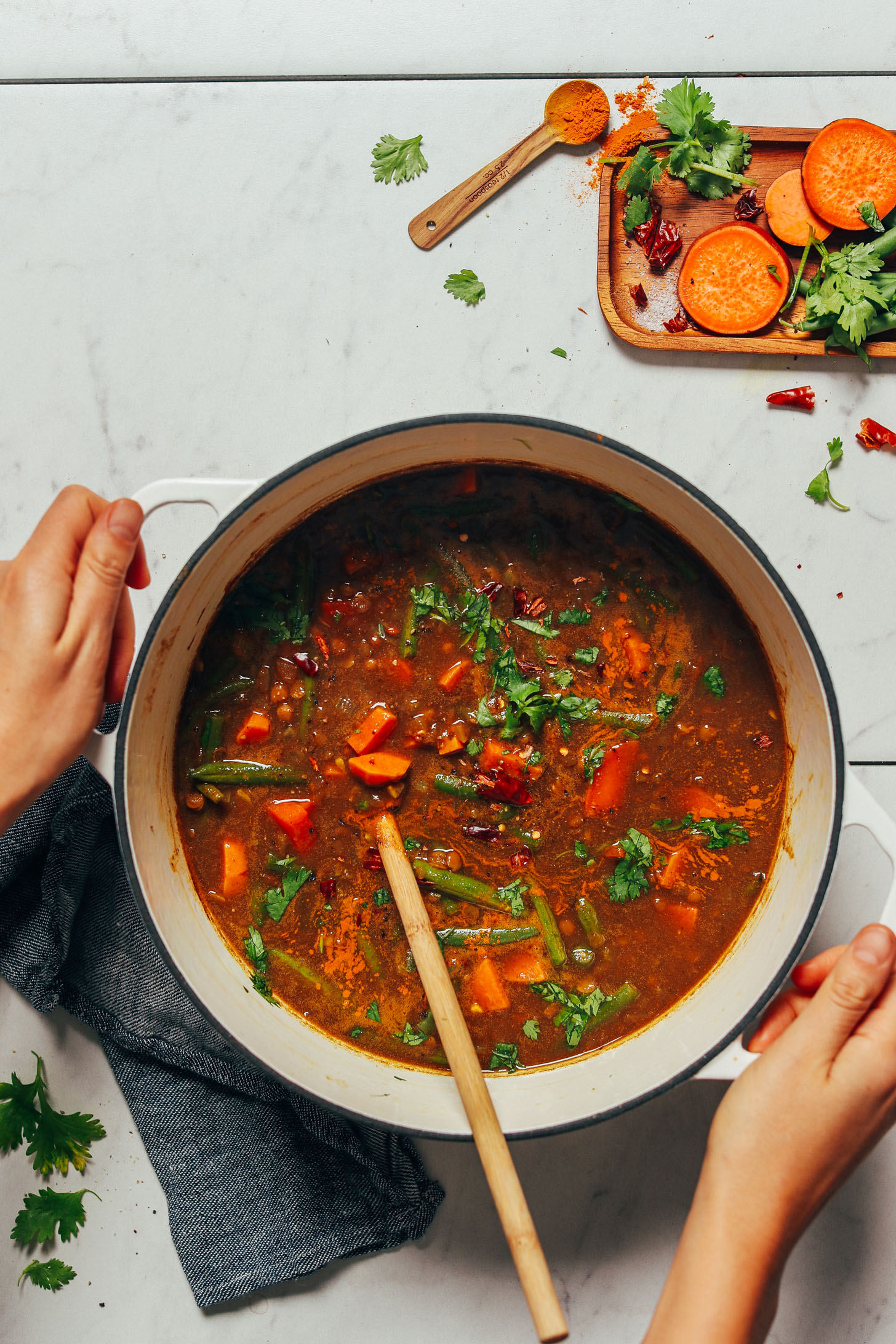 Menards' Spiced Lentil & Sweet Potato Soup