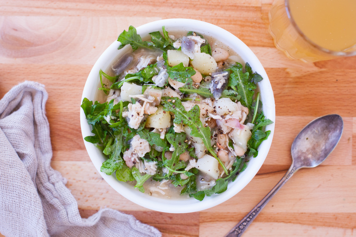 Mediterranean Chicken and White Bean Stew