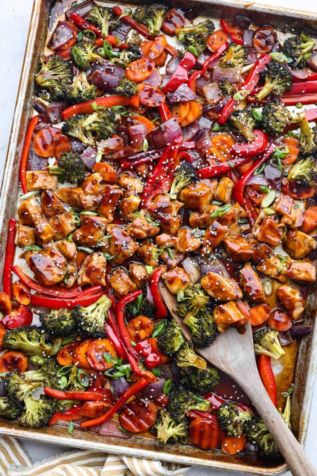 Miso-Glazed Carrot & Ginger Sheet Pan Chicken