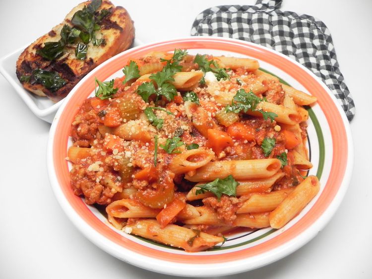 Carrot-Infused Turkey & Pasta