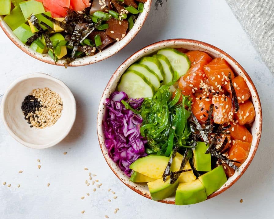 Poki's Playful Poke Bowl with Edamame
