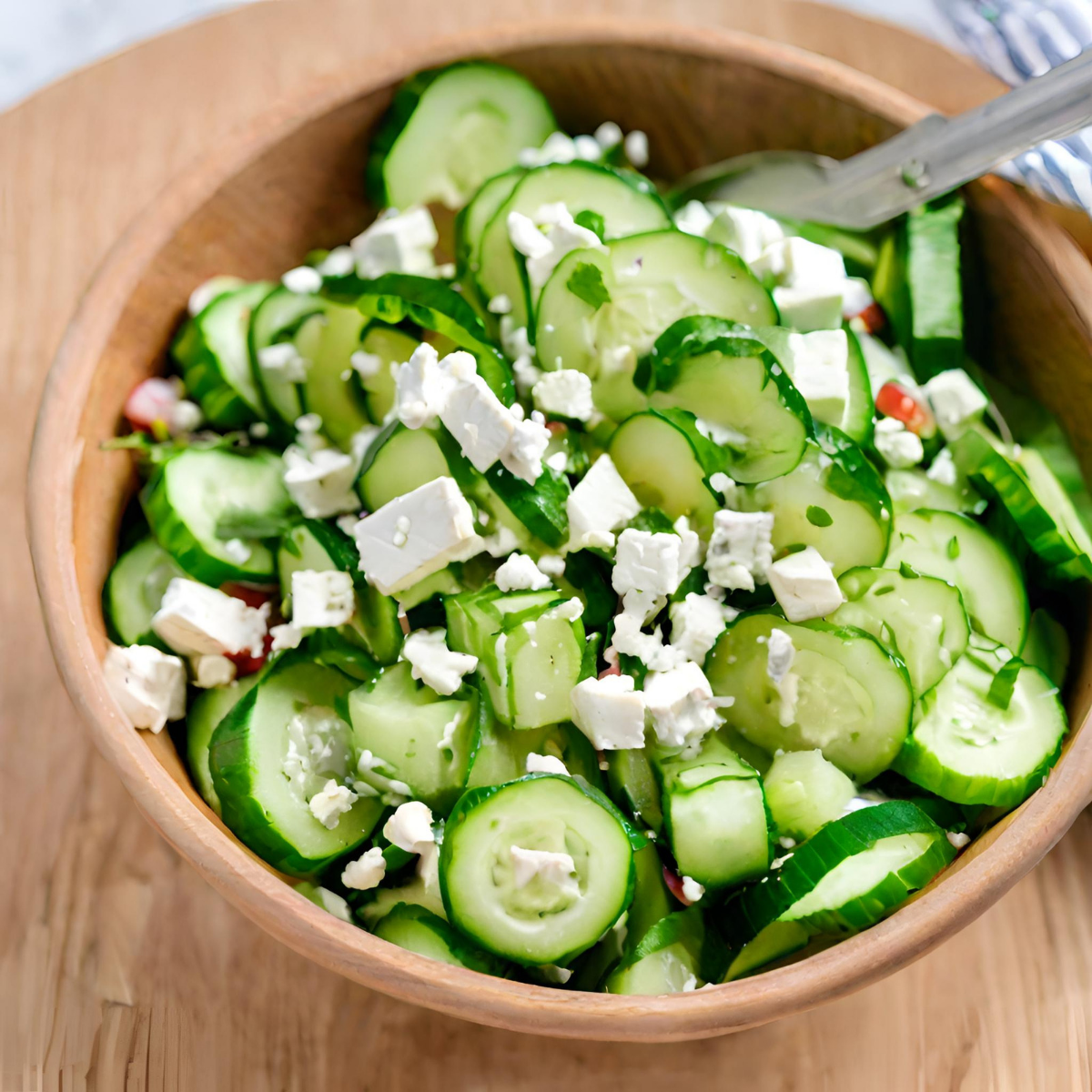 Cucumber-Mint Salad with Feta & Lemon Vinaigrette