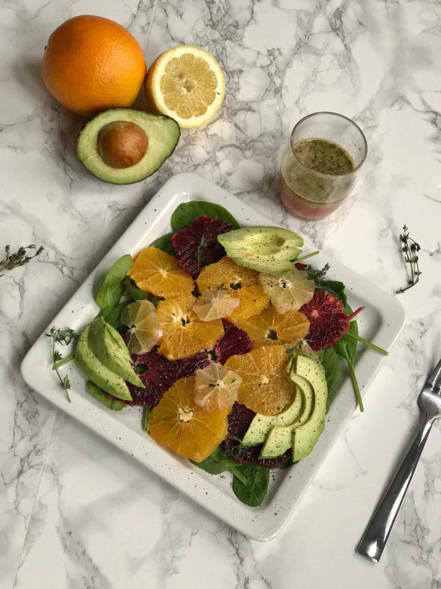 Safety Salad with Citrus Vinaigrette