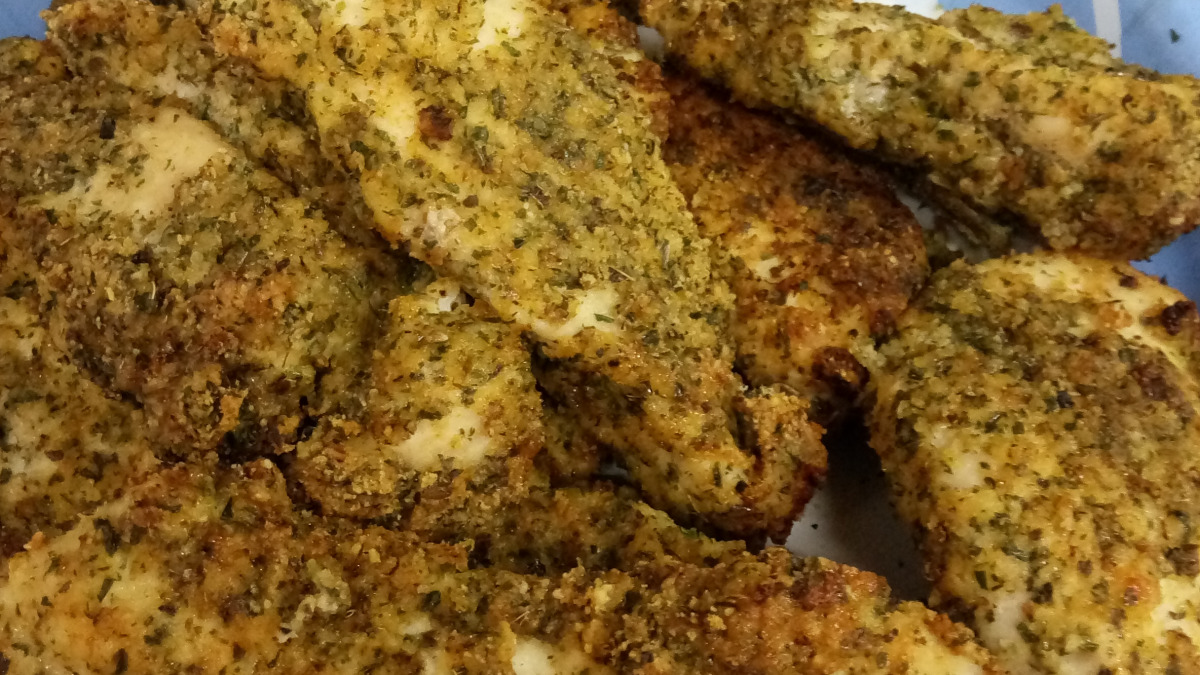 Crispy Almond Flour Chicken Parmesan