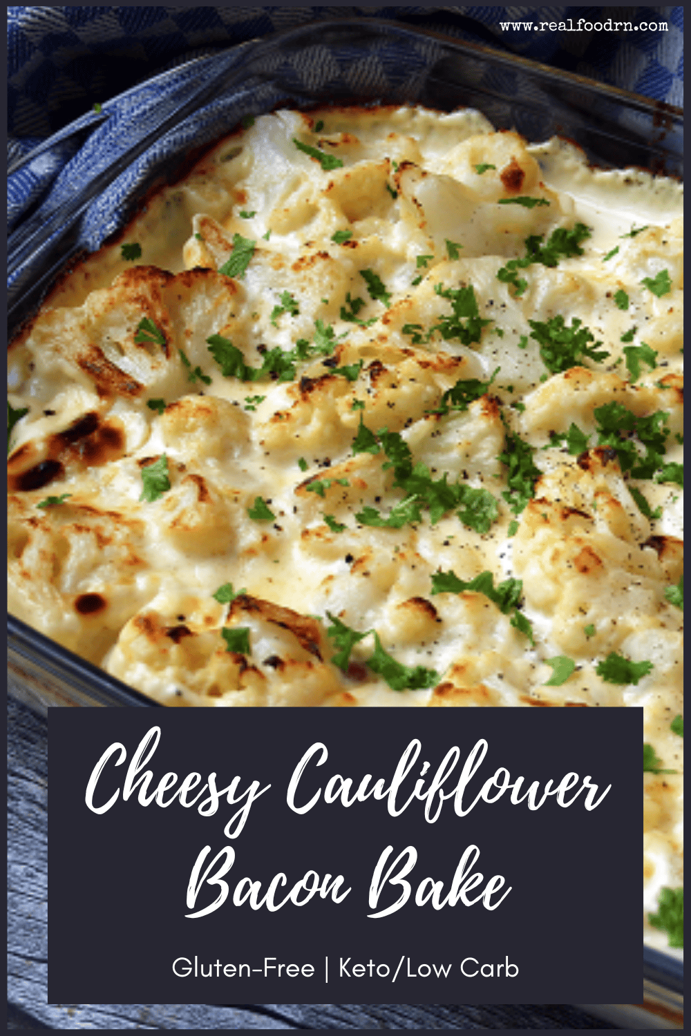Smoky Bacon & Cauliflower Cheesy Bake