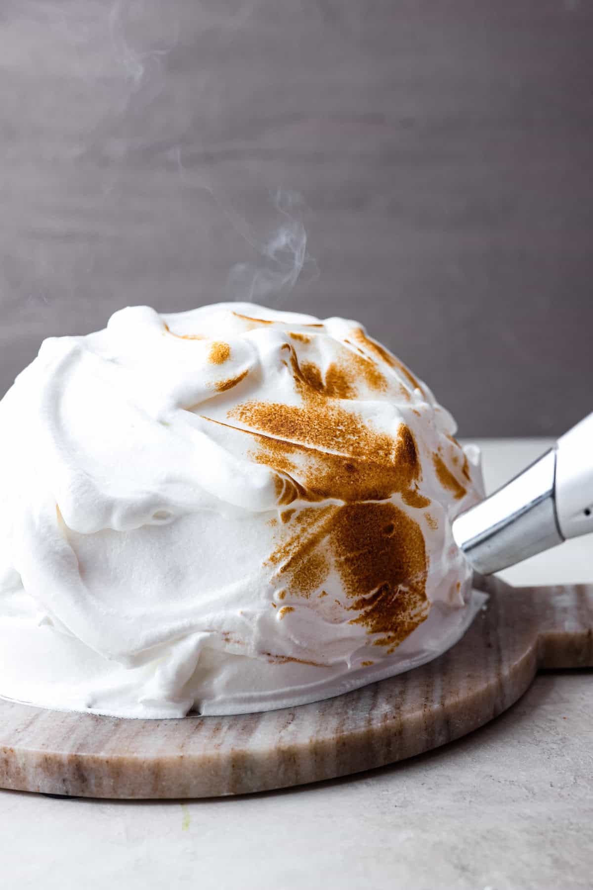 Authentic Bourbon-Infused Vanilla Baked Alaska