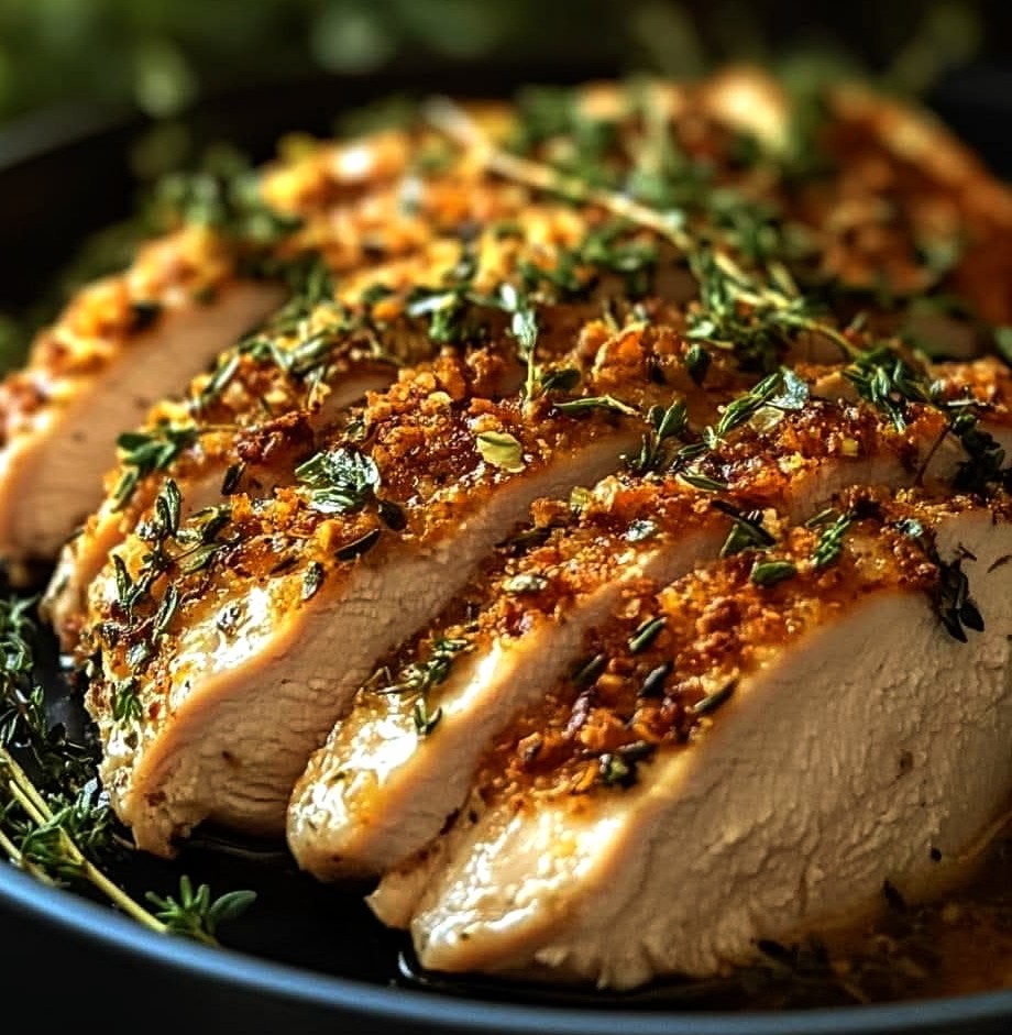 Herb-Crusted Slow Cooker Chicken with Root Veg