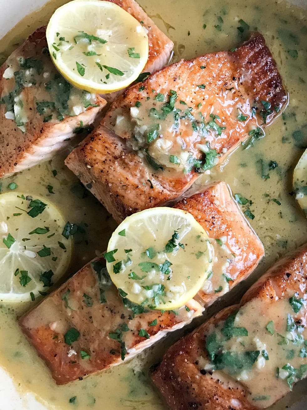 Lemon-Gin Glazed Salmon