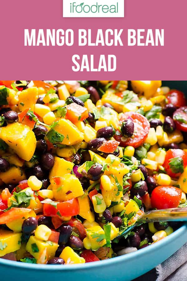 Spiced Mango-Chili Black Bean Salad with Lime Dressing