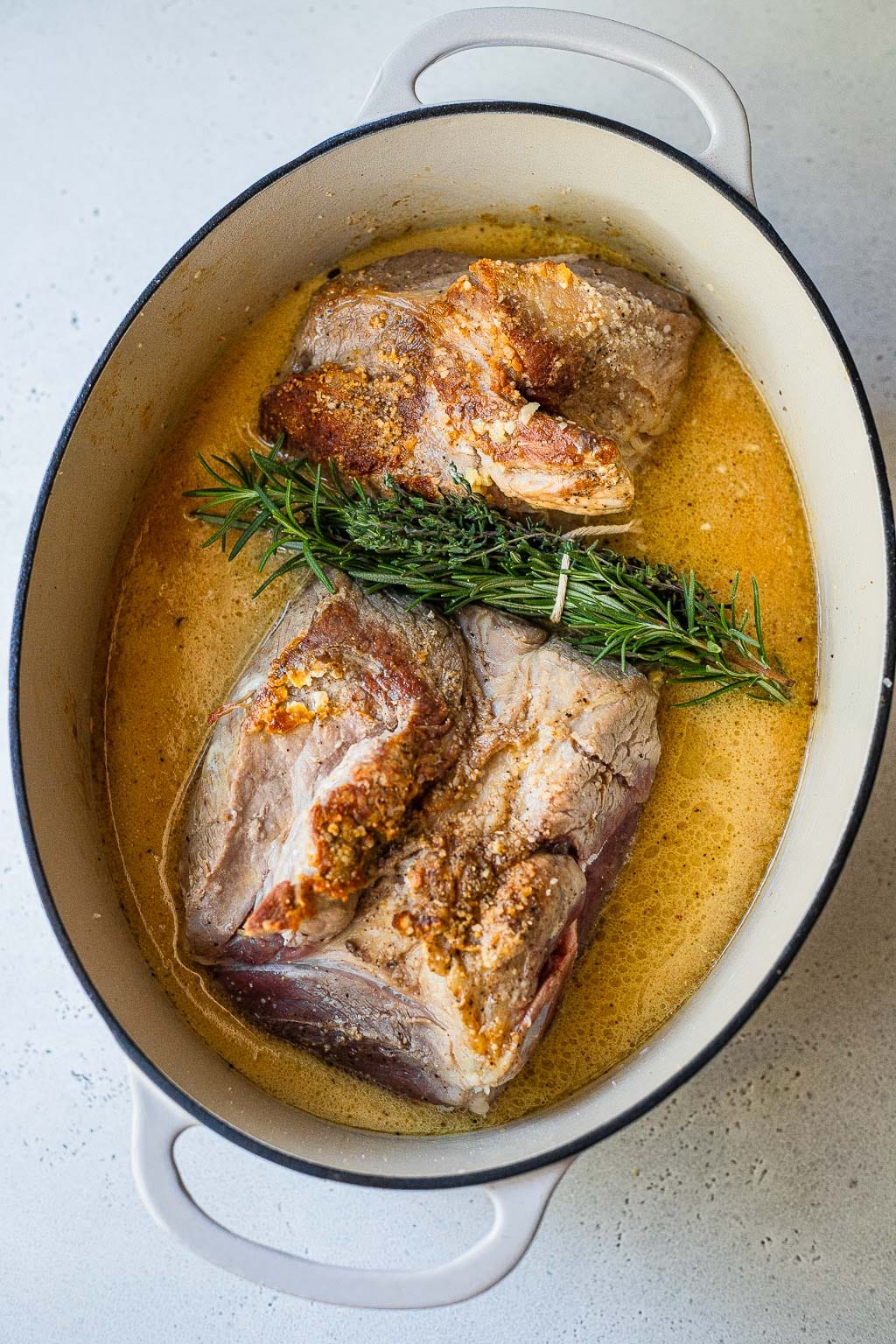 Herbed Whole30 Pork Shoulder with Apple Cider Glaze