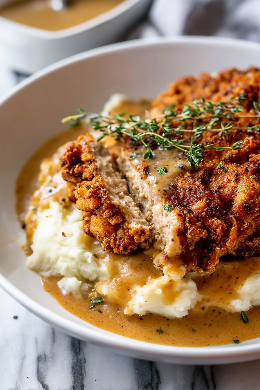 Classic Chicken-Fried Steak with Peppery Gravy