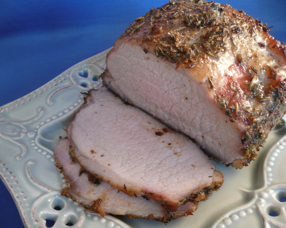 Herb-Crusted Pork Tenderloin with Broccoli & Sweet Potato